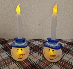Bethlehem Lights Battery Operated LED Snowman Candle